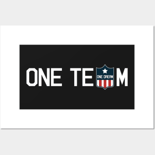 One team, One dream Football Jersey tshirt tee shirt Posters and Art